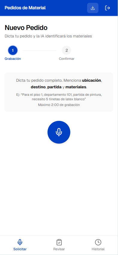 Paso 1: Grabación